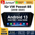 Für Passat B8 2015-2021 CarPlay Android13 Autoradio GPS NAVI BT WIFI RDS DAB SWC