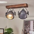 Flur Dielen Strahler Holz/grau Wohn Schlaf Zimmer Leuchten Vintage Decken Lampen
