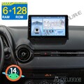 8Kern 6+128GB Android 14 CarPlay Autoradio GPS Radio DAB Für Mazda 2 2014-2023