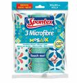 Spontex Microfibre Mosaik  3er Mikrofasertuch 30 X 40