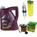 Motor-Öl 5L MANNOL Diesel TDI 5W-30+MANN-FILTER Filterpaket für BMW 5er F10 520i