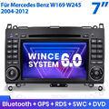 Doppel 2 DIN 7" Autoradio Für Mercedes Benz W169 W245 W639 GPS Navi DVD DAB RDS