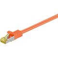 goobay Patchkabel RJ-45 SFTP, mit Cat 7 Rohkabel, Kabel, orange