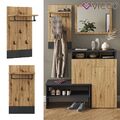 Wandgarderobe Selena Eiche Anthrazit 44 x 83 cm Vicco