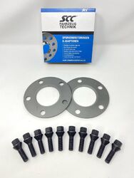 10mm 2x5mm SCC Spurverbreiterung für BMW M2 M3 M4 M5 M6 5x120 + Radschrauben