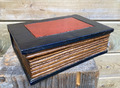 20 cm Truhe Buch  Box  Schatulle Schmuck  Kiste Holz Teak bemalt B-Ware
