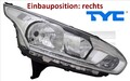 TYC 20-14785-25-2 Hauptscheinwerfer rechts Scheinwerfer Frontscheinwerfer 