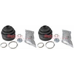 2X METZGER ACHSMANSCHETTEN SATZ RADSEITIG passend für VW MULTIVAN TRANSPORTER 