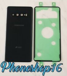 Original Samsung Galaxy S10 SM-G973F/DS Akkudeckel Backcover Schwarz + Kleber A