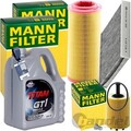 MANN INSPEKTIONSPAKET+5L FUCHS 5W-30 MOTORÖL passend für AUDI A2 8Z 1.2+1.4 TDI