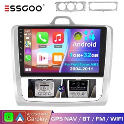 Für Ford Focus MK2 Exi AT 04-2011 Carplay Autoradio 32G Auto Android 14 GPS NAV
