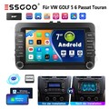 7" Android 14 Autoradio 32G Carplay GPS Nav Wifi DAB Für VW GOLF 5 6 Passat Polo