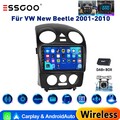 Apple Carplay Android13 Autoradio GPS Navi WiFi FM RDS Kam DAB Für VW New Beetle