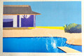 David Hockney Lithographie Handgefertigt COA Original Sign. op Nummeriert Pencil