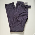 s. Oliver Stoffhose Herren Hose Chino Gr. 98 / M-L marineblau/bordeaux kariert