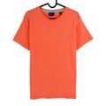 GANT Rosa Orange Kontrast Logo Rundhals T-Shirt Größe M