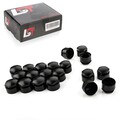 20x Felgen Radschraube Kappen 17mm Schwarz Diebstahlschutz für SEAT Arona KJ7