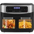 Heißluftfritteuse KDF-5511D Heißluftfritteuse 12L XXL, Air Fryer ohne Öl, 2200W