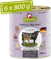 GranataPet Liebling's Mahlzeit Fasan & Geflügel, 6 x 800 g, Nassfutter für... 