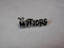 The Meteors black enamel pin 3,5 cm P.Paul Fenech Psychobilly badge emaille