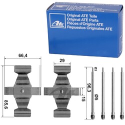 ATE MONTAGESATZ BREMSBELÄGE VORDERACHSE für MERCEDES-BENZ C-KLASSE CLS E-KLASSE