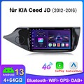 4+64G Android 13 Carplay Für Kia Ceed Cee'D JD 2012-2017 GPS Autoradio Navi DAB+