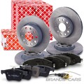 FEBI BREMSSCHEIBEN+BELÄGE VORNE+HINTEN FÜR AUDI A3 8V Q2 SKODA KAROQ VW GOLF 7