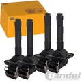 4X HELLA ZÜNDSPULE, 3 POLIG für AUDI A3 8L1 A4 B5 A6 C5 A8 4DB SKODA VW SHARAN