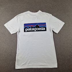  Patagonia Shirt Herren extra klein Responsibili T-Shirt normale Passform P6 Rechtschreib-Logo