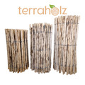 terraholz® Staketenzaun Gartenzaun Haselnuss 50,60,70,80, 90, 100, 120cm 3-5cm A