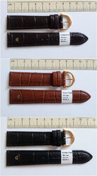 Original Maurice Lacroix Lederband Krokoprägung 13-20 mm Uhrenarmband