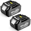 2x 18V 5,0Ah für Makita Akku 18V Li-Ion Akku BL1860B BL1850B BL1830 Ersatz Akku