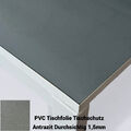 PVC Tischfolie Tischdecke Tischschutz Antrazit Transparent Stärke 1,5mm ⭐⭐⭐