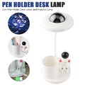 Kinder Schreibtischlampe LED Nachttischlampe Leselampe Astronaut Projektor Lampe
