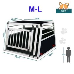 Aluminium Hundetransportbox ALU Hunde transportbox Autotransportbox Neu✔️stabil und sicher ✔️geringes Gewicht ✔️Größenwahl