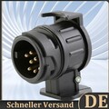 13- bis 7-poliger Anhängerstecker-Adapter, wasserdichter Mini-Steckdosen-Adapter