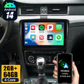 2+64GB Android 14 AutoRadio Apple Carplay GPS Navi Für Skoda Superb II 2008-2015
