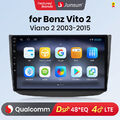 Qualcommchip CarPlay Android Autoradio GPS Für Mercedes-Benz Viano W639 2004-14