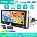 DAB 4+64G Autoradio 1DIN 6.9" Android 14 Carplay GPS NAVI Wifi BT SWC FM RDS KAM
