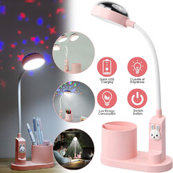 Kid Schreibtischlampe Nachttischlampe mit Stifthalter LED Tischlampe Leselampe