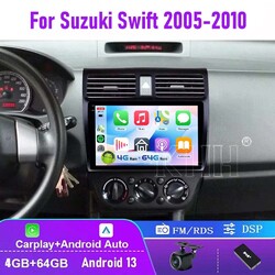 4+64G Für SUZUKI SWIFT III 2005-2010 Android 13 Autoradio Carplay GPS Navi DAB+