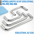 Möbelgriffe ECHT EDELSTAHL Relinggriff Küchengriffe Stangengriffe Schrankgriffe
