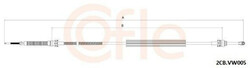 COFLE 2CB.VK005 Seilzug Schaltgetriebe 1120/811mm für VW POLO (9N)