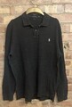 Polo Ralph Lauren Poloshirt Gr. XL 44" Slim Fit 1 dunkelgrau langarm Baumwolle