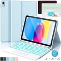 Hülle mit Beleuchtete Touchpad Tastatur Für iPad 7/8/9/10 Gen Air 6 5 4 3 Pro 11