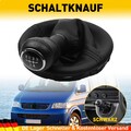 Auto Schaltknauf mit Schaltsack für VW  T5 Transport 5 Gang Schwarz Rahmen Chrom