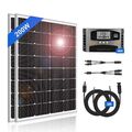 200W 12 Volt Solarmodul Monokristallin Solarpanel Solar Set für Wohnmobil Garten