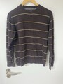 Tommy Hilfiger Strickpullover Pulli Herren M Braun gestreift Top!