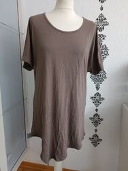 Bonita Damen Langes T-Shirt  Kurzarm Braun Größe L / 40