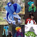 Fun Octopus Winter Warme Strickmütze Tintenfisch Strickmütze Beanie Kostüm 2023